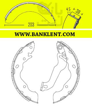 لنت ترمز عقب جک J3 پارس صادراتی PARSLENT