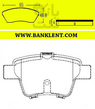 لنت ترمز عقب اف ام سی SX5 برنتا BRENTA