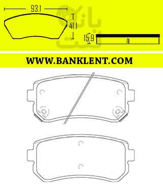 لنت ترمز عقب هیوندا I20 کارنیکس CARNIX