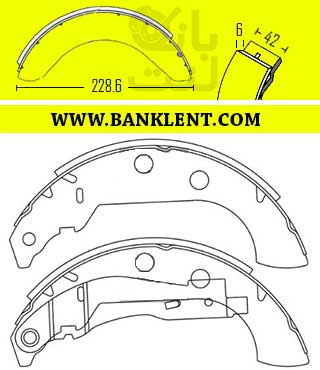 لنت ترمز عقب سمند قدیم ضخیم سوپرلنت SUPERLENT