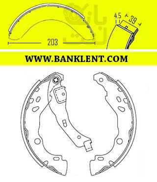لنت ترمز عقب کفشکی رنو داستر برنتا BRENTA