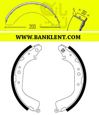 لنت ترمز عقب تویوتا لندکروز 2F و 3F آفورتیس AFORTIS
