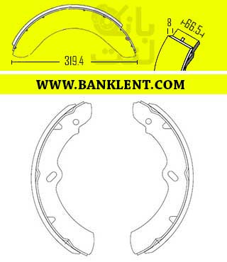 لنت ترمز عقب  نیسان زامیاد (جونیور) ضخیم سوپرلنت SUPERLENT