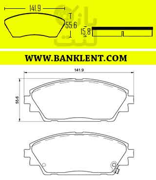 لنت ترمز جلو مزدا 3  منطقه آزاد مدل 2015 تا 2019 فدرال سرامیکی FEDERAL