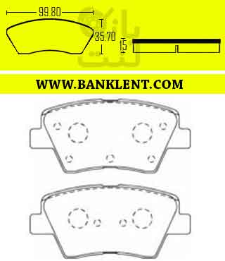 لنت ترمز  عقب 405 SLX  دیسکی استیدی STEADY