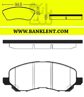 لنت ترمز جلو میتسوبیشی اوتلندر فدرال سرامیکی FEDERAL