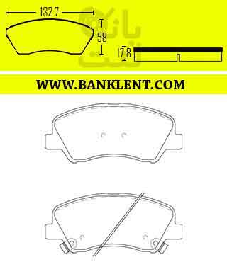 لنت ترمز جلو اپتیما جدید نوع B جونیوس JUNIUS