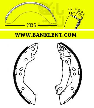 لنت ترمز عقب النترا کفشکی اسیمکو ASIMCO