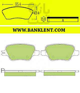 لنت ترمز عقب لیفان 820 جونیوس JUNIUS