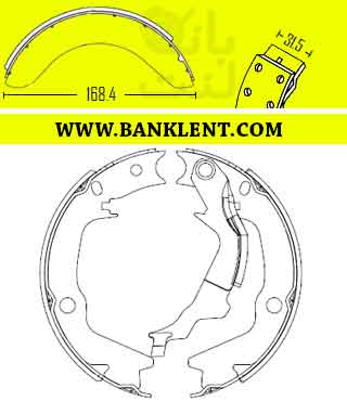 لنت ترمز دستی چانگان CS35 پارس صادراتی PARSLENT