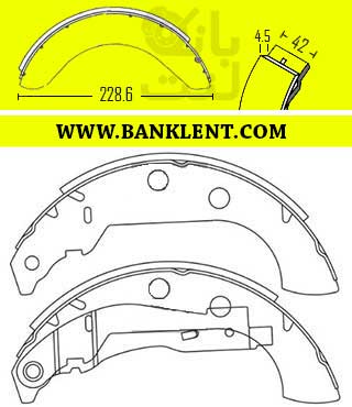 لنت ترمز عقب کفشکی 405 SLX   مکس کیو MAX-Q
