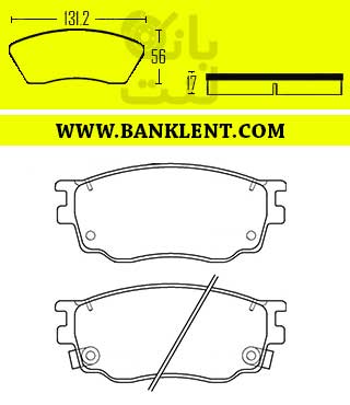 لنت ترمز جلو آریو (زوتی)Z300 آزتک AZTEC