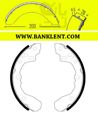 لنت ترمز عقب مزدا 323 F کفشکی کاشیاما KASHIYAMA