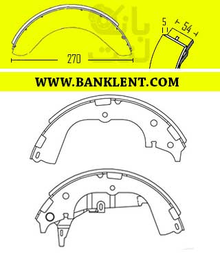 لنت ترمز عقب تویوتا هایس مدل زیر2007 اسیمکو ASIMCO