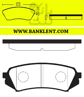 لنت ترمز عقب لکسوس RX2017 اسیمکو ASIMCO