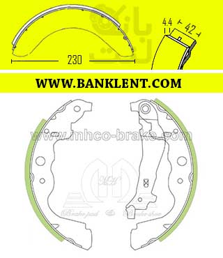 لنت ترمز عقب رنو کپچر RENAULT CAPTURE کفشکی های کیو HIQ