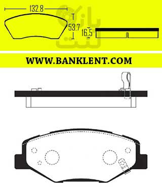 لنت ترمز جلو سمند ملی آزتک AZTEC