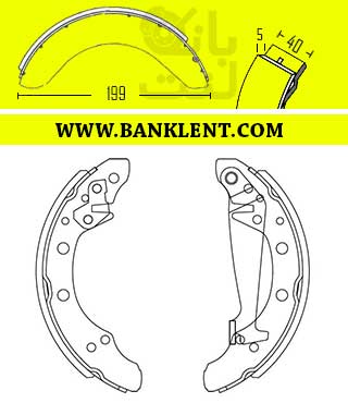 لنت ترمز عقب فولکس گل کفشکی پارس صادراتی PARSLENT