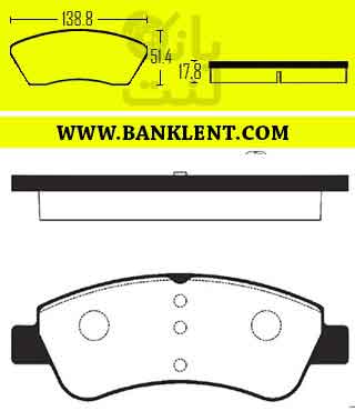 لنت ترمز جلو  206 تیپ 5 و 6 استیدی STEADY