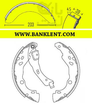 لنت ترمز عقب کفشکی رنو سیمبل استیدی STEADY