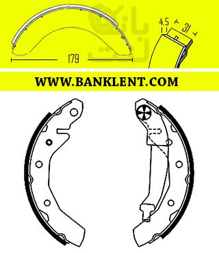 لنت ترمز عقب ام وی ام 110 کفشکی پارس صادراتی PARSLENT
