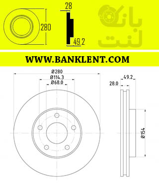 دیسک ترمز جلو ماکسیما الیگ ELIG