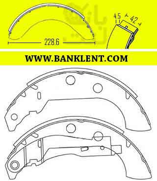 لنت ترمز  عقب کفشکی 405 SLX نوع A راوک Ravak