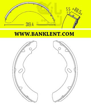 لنت ترمز عقب  نیسان زامیاد (جونیور) اسیمکو ASIMCO