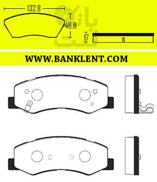 لنت ترمز جلو پژو 207 نوع B چیان پلاس +CHIAN