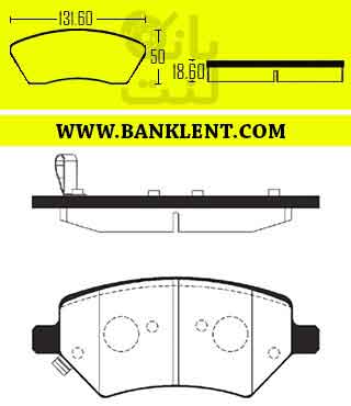 لنت ترمز جلو ام وی ام X55 کارنیکس CARNIX