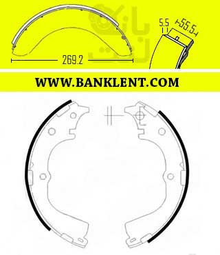 لنت ترمز عقب کاپرا پارس صادراتی PARSLENT