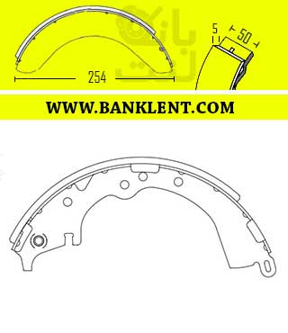 لنت ترمز عقب تویوتا هایلوکس شاسی بلند نوع B ام اچ کو MHCO