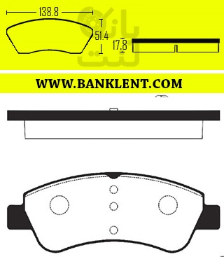لنت ترمز جلو 206 تیپ 5 و 6 رالدک وارداتیRALDEC