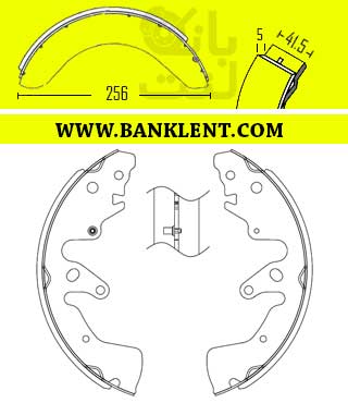 لنت ترمز عقب ویتارا 2010 کفشکی پارس صادراتی PARSLENT