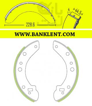 لنت ترمز عقب پیکان وانت اُتکس OTEX