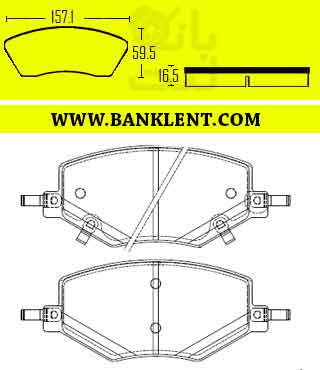 لنت ترمز جلو کی ام سی KMC X5 جک پارس صادراتی PARSLENT